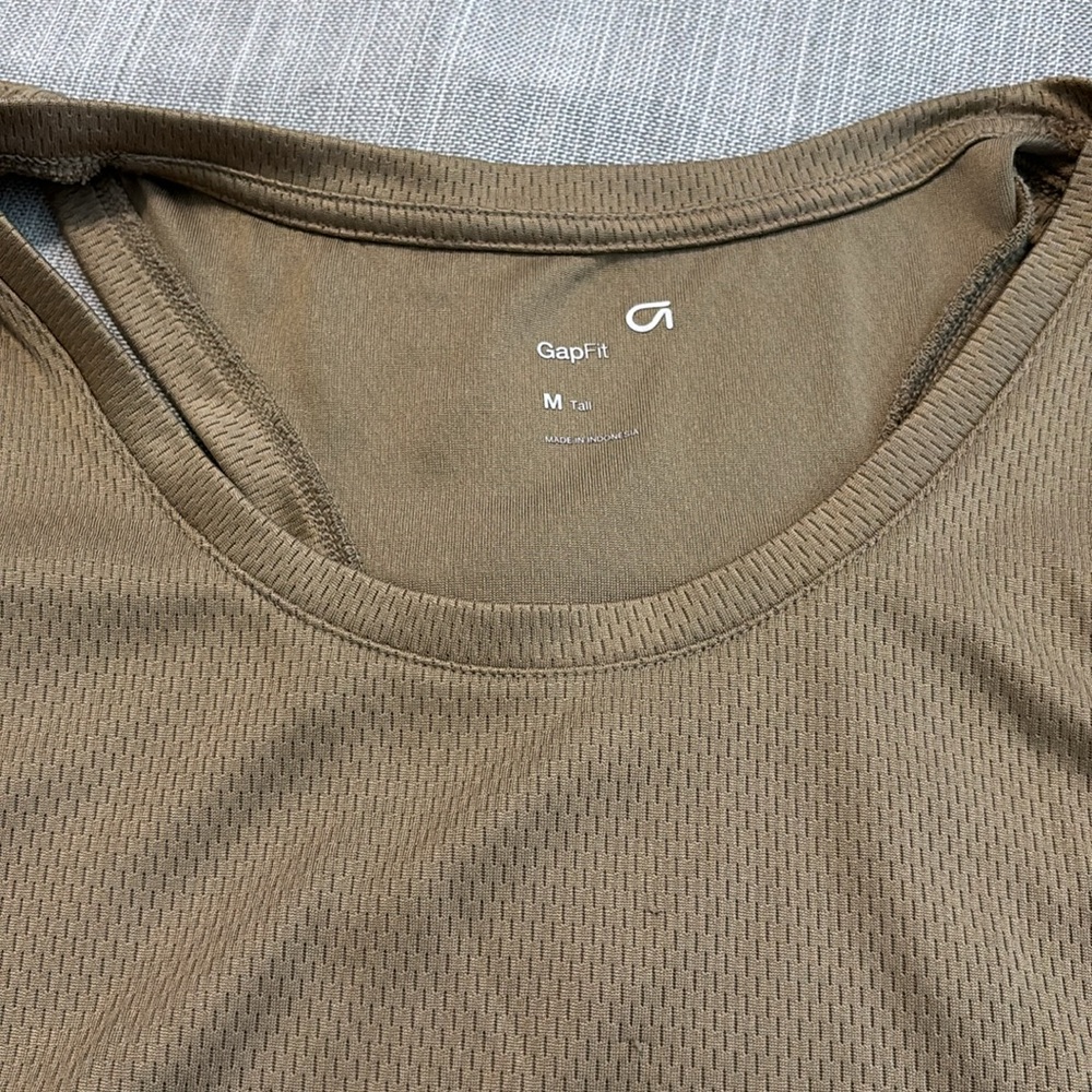 Tan Gap Tall workout tank